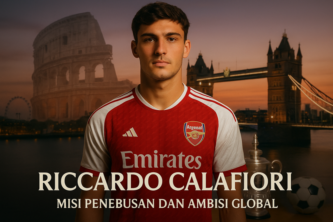 alt_text: Riccardo Calafiori siap menghadapi Arsenal dalam misi penebusan dan tantangan besar.