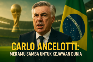 alt_text: Carlo Ancelotti memimpin skuad Brasil menuju Piala Dunia 2026 dengan misi besar.