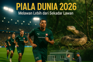 alt_text: Markas Swiss di Piala Dunia 2026 dihiasi ular, simbol perlindungan dan keberuntungan.