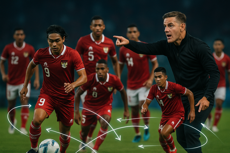 alt_text: John Herdman terapkan taktik fleksibel di Timnas Indonesia untuk meningkatkan performa tim.